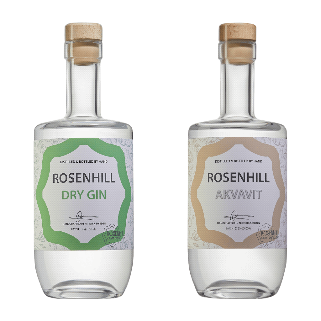 Rosenhill Dry Gin och Akvavit